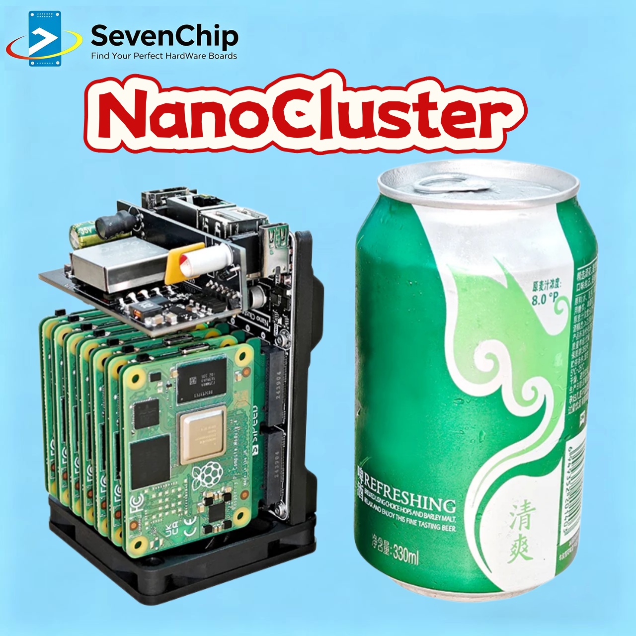 Sipeed NanoCluster 7x CM4/CM5  – Deskpi Super6C Bewertung und Preis